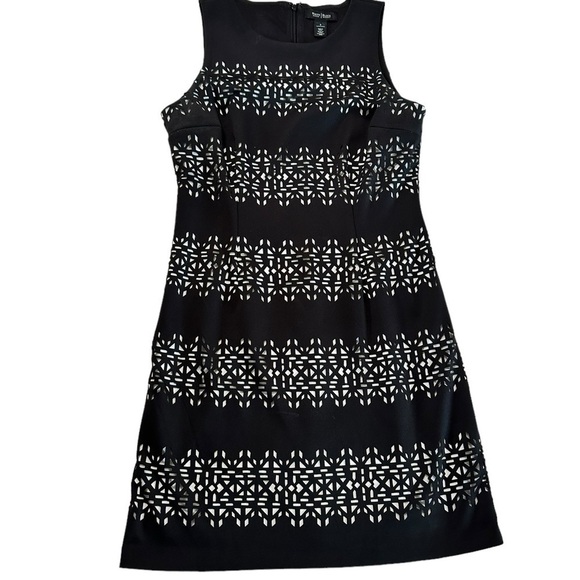 White House Black Market Women’s Sleeveless Textured Cutout Sheath Dress… - Picture 10 of 17